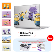 Purple Minions Despicable Me Laptop Computer Bag Case For Mac Apple Macbook Pro 15 For Macbook 12 Retina Silicone Keyboard Cover