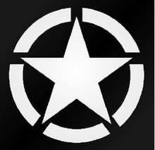 The US Army Star Reflective Car Sticker Whole Body Decal for JEEP Toyota Ford Chevrolet Volkswagen