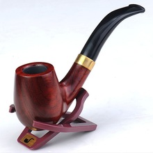 ZOBO authentic wood Smoking Pipes  Only to supply high-end men’s Ebony tobacco pipe Ben Type pipe  size 14*5cm