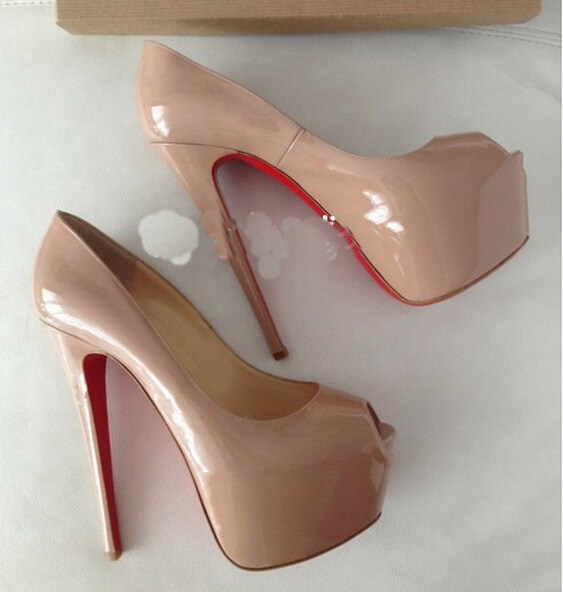 Aliexpress.com : Buy Red Bottom High Heels highness peep toe big ...