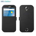 TUKE High Quality Luxury for Acer Liquid Z330 case PU Leather Flip Stand Case view window