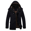 2016 new men s fashion casual hooded winter coat Male Plus thickening warm cotton padded jacket