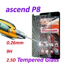 0.26mm 9H Tempered Glass screen protector phone cases 2.5D protective film For Huawei Ascend P8