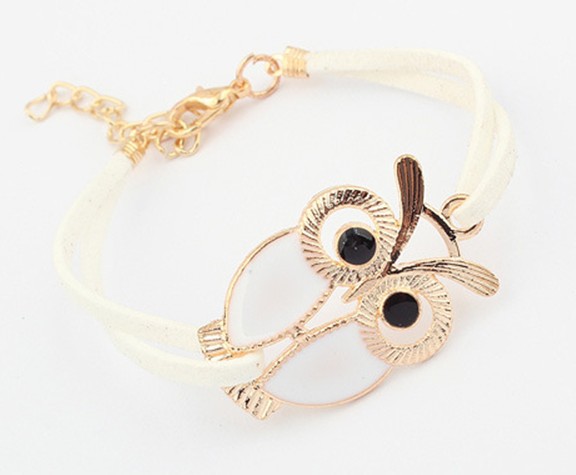 2014 New Colorful Vintage Owl Bracelet