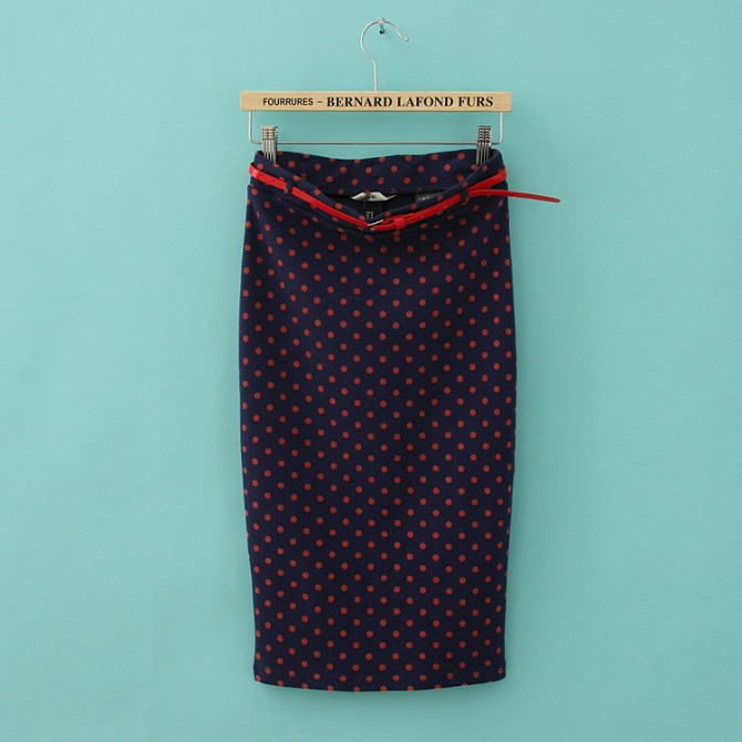 [CARZY] Candy Color Vintage Women Elastic Slim Medium-long High Waist Skirt Stretch Pockets Hip Pencil Skirt with Belt (21).jpg