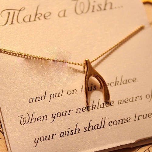 Rhodium-Plated-Cheapest-Price-Fashion-Alloy-Necklace-Make-a-Wish-Cheap-Jewelry-Necklace-New-Fashion-free-shipping