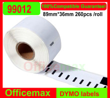 60x Limited Sale Adhesive Sticker Dymo Compatible 99012 9012 Large Address for Seiko Labels 36x89mm Adhesives Sticker