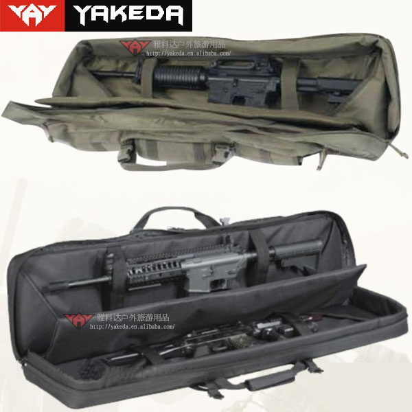 black Military gun bag hunting gun bag rifle bag 36 double guns can hold factory directly