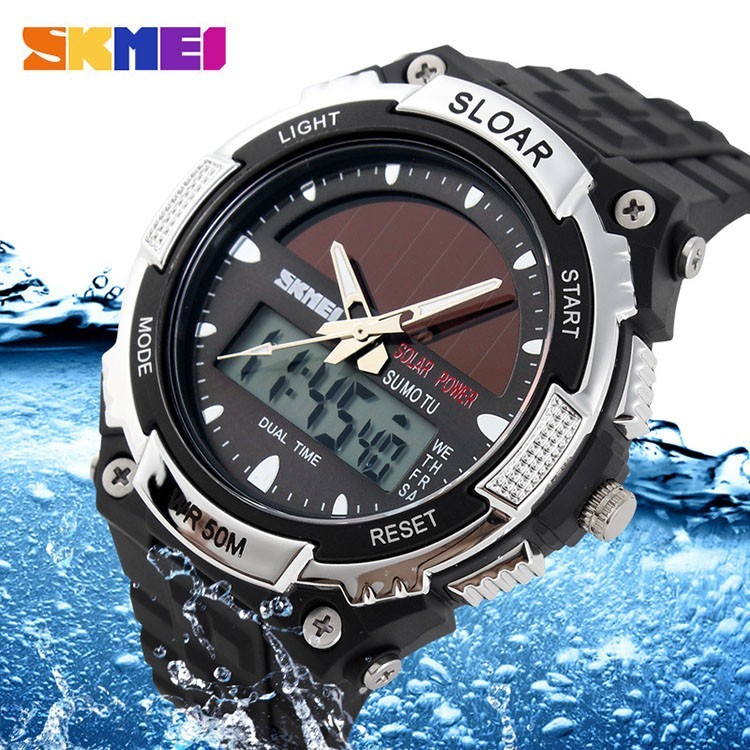 SKMEI Brand Solar energy Men Sports Watches Outdoor Military LED Watch Fashion Digital Quartz Multifunctional Dress Wristwatches SKMEI Brand Solar energy Men Sports Watches Outdoor Military LED Watch Fashion Digital Quartz Multifunctional Dress Wristwatches