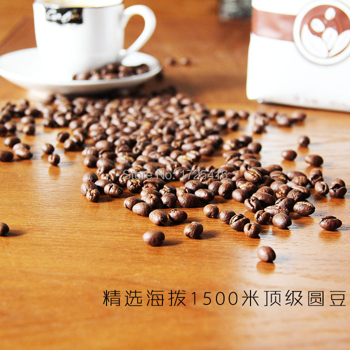 Rare in organic coffee beans top round round Yunnan arabica coffee beans at high altitude may