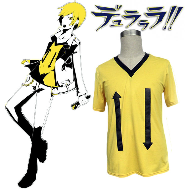 Free Shipping DuRaRaRa Masaomi Kida T shirt Anime Cosplay Costume