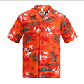 Brand New Hawaiian Shirt Men Summer Short Sleeved Palm Tree Printed Hawaii Shirts US Size Beach