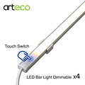 4PCS DC12V Touch Sensor LED Bar light Dimmable 50cm 36LEDs Ultra thin LED Tude Rigid light