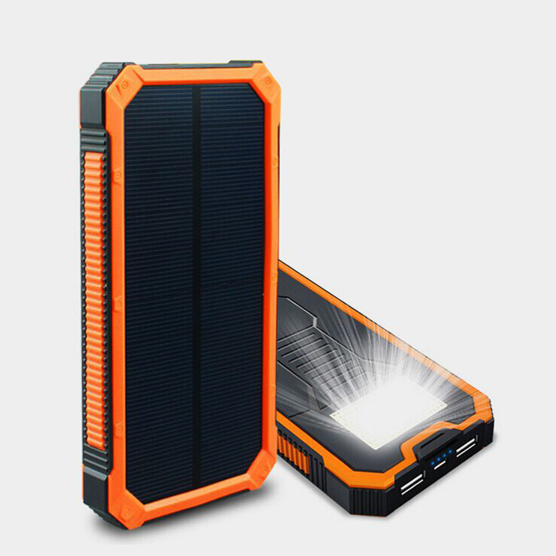 Solar Power Bank 12000mah Portable External Charger Battery Poverbank Inverter Carregador Charging Bateria Externa Cargador Solar Power Bank 12000mah Portable External Charger Battery Poverbank Inverter Carregador Charging Bateria Externa Cargador