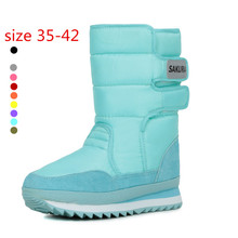 10 Colors 2015 Women Winter Boots Waterproof Slip-resistant Thermal Flat Heel Snow Boots YH5687
