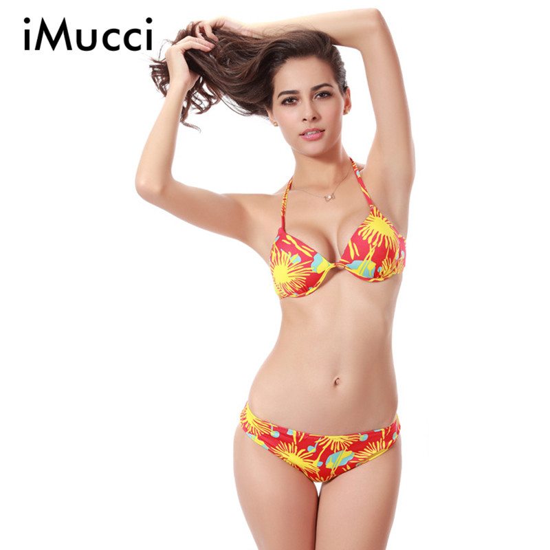 Cute push up bathing suits The Envy Push Up® swimwear line by Voda Swim is the first swim suit line designed specifically to flatter small-breasted women. Voda Swim's Envy Push Up® bikini top is a marvel of engineering and design.
