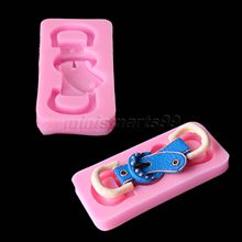 3D Belt Buckle Shapes Border Trim Fondant Silicone Mold Sugar Craft Cake Decorating Tools Kitchen Accessories Molde De Silicone