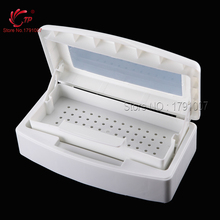 Pro Nail Art & Makeup Tools Sterilizer Box White Double Layer Sterilizing Tray Manicure Beauty Salon Equipment