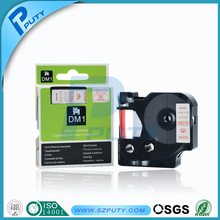 Compatible DYMO D1 label tape dymo label printer tape D1 45015 12mm red on white for dymo machine