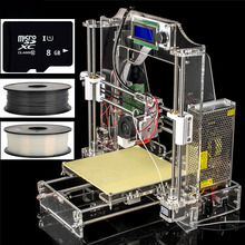 2016 LCD Screen High Precision Reprap Prusa i3 DIY 3d Printer kit with 2 Roll Filament 8G SD card Marlin Firmware 3D-Printer