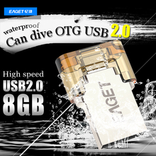 Eaget Original 8GB 8G V8 micro OTG USB Flash Drive Pen Drive USB 2 0 for