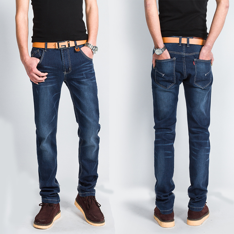 new 2015 male trousers slim pencil pants boys jean...