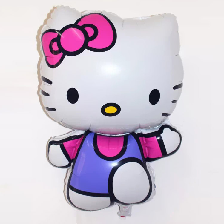 75*48cm 1Pcs/lot Big Size Cute Hello Kitty Foil Balloon Baby Globos Toy Birthday&Wedding Party Decoration KT Cat Helium Balloon