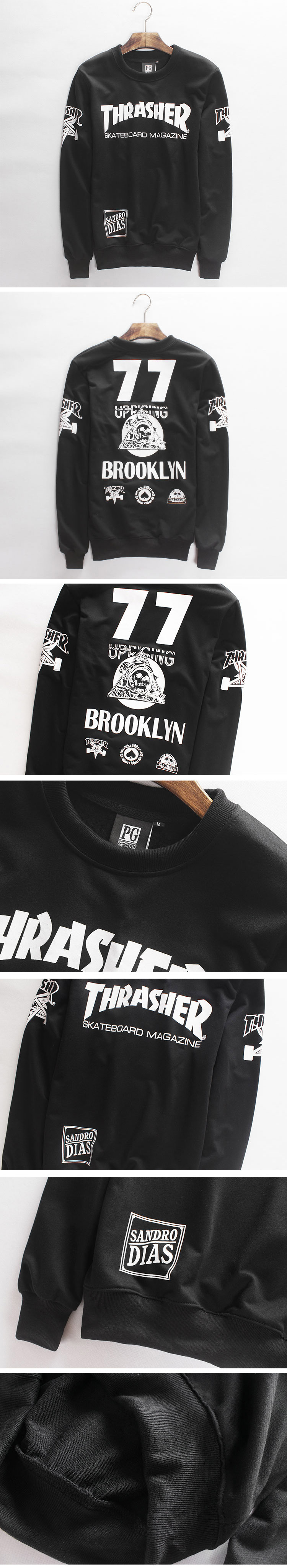 thrasher brooklyn 77 hoodie