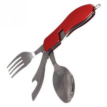 High quality Durable 3-in-1 outdoor travel camping hiking pocket folding spoon fork knife *L