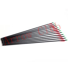 30 mixed carbon and glassfiber arrow shaft 12pcs with 7 8mmOD and arrow tips hunting compound