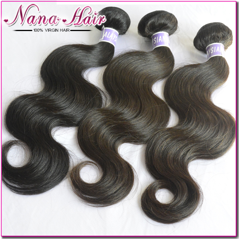 Malaysian virgin hair body wave 3pcs unprocessed human hair weave luxury bundle deal beauty weave Nana