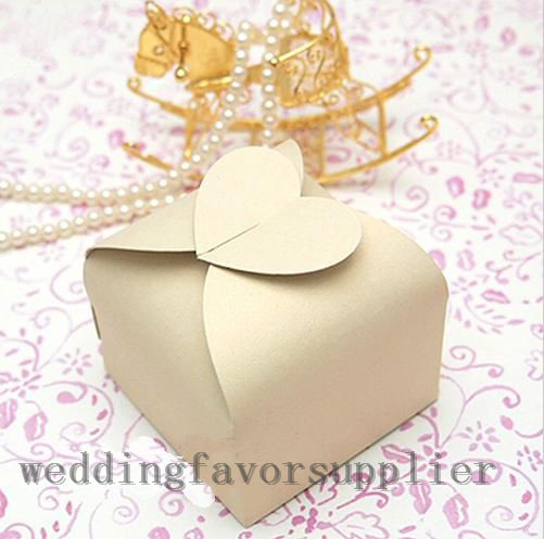 200pieces/lot,Ivory 6cmx6cmx4cm HEART Gift Candy Boxes Bonbonniere Wedding Party Favour Baby Shower Favor Box Supplies