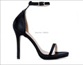 2016 new fashion sandalias plataforma black high heels sandals femininas salto alto sexy lady platform pumps