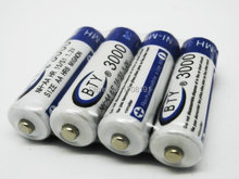 8 шт. AA 3000 mAh 1,2 V перезаряжаемый аккумулятор Ni-MH BTY сотовый BTY3000 Ni-MH AA для RC игрушки камера MP3