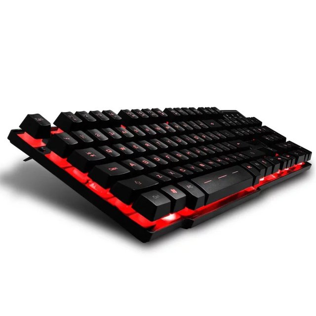 3 Color backlight Gaming Keyboard Gamer teclado Gaming Wired USB Keyboard with similar Mechanical feel Floating LED Backlit