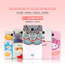 Soft TPU Shell for HuaWei Honor 5X Play phone cases Fashion colored drawing 3D Emboss Cartoon pattern Back cover cases