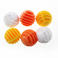 CRESTGOLF Plastic Pratice Golf Balls Gird Golf 12pcs Maximum Fly Distance is 20m