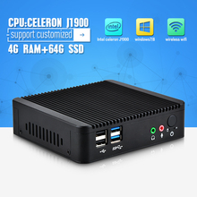 Celeron j1900 мини пк процессор Intel двойной Lan порт Win7 / Linux / Win8 Windows , настольных пк тонкий клиент макро компьютер мини шт