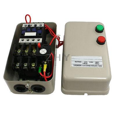 2.2-3.5A 2 HP Three Phase Motor Magnetic Starter Contactor 380V AC Coil 3 Pole