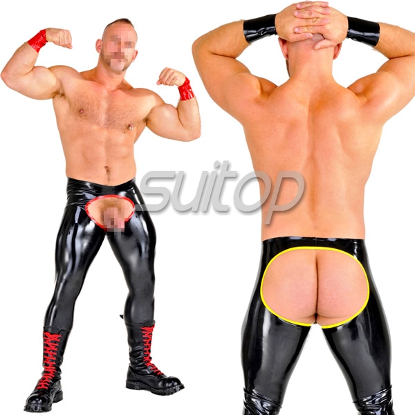 fancy sexy rubber latex costume nature latex rubber briefs not including belt