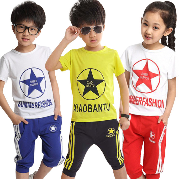 Children S Clothing 2015 Boys Girls Summer Sets New Fashion Kids Sets Boys T Shirt And