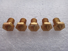 Wholesale 100pcs lot M6 threaded Nozzle for 3D Printer Accessories Full Metal 1 75mm E3D DIY