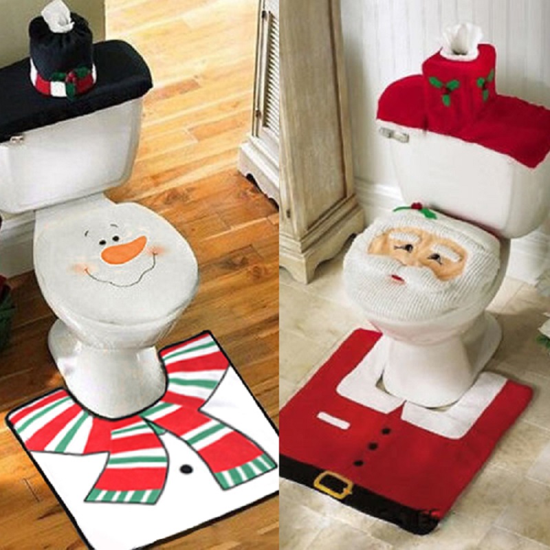 snowman bathroom sets happy santa toilet seat cover rug bathroom snowman bathroom sets happy santa toilet seat cover rug bathroom