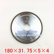 100% concentración de acero de tungsteno ranurado ruedas de diamante de carburo de muela altas concentraciones especificaciones 180 * 31.75 * 5 * 4