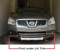 Car Styling Cover Chromed ABS Plastic Front Under Lid Trim For Nissan Qashqai 2007 2009