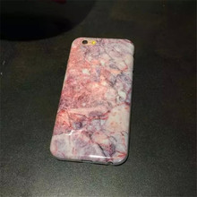 Crimson heart pink marble FOR iphone6s 6plus phone shell protective sleeve shell soft shell drop resistance