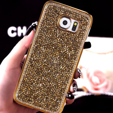 Superb S6 3D Block Diamond Case For Samsung Galaxy S6 G9200 Tough Rhinestone Back Cover Cell