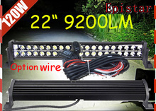Free DHL/UPS Ship!22inch 120W 9200LM 10~30V,6500K,LED working bar,Epistar;Option wire of harness,tractor,1pcs,HILUX fog light