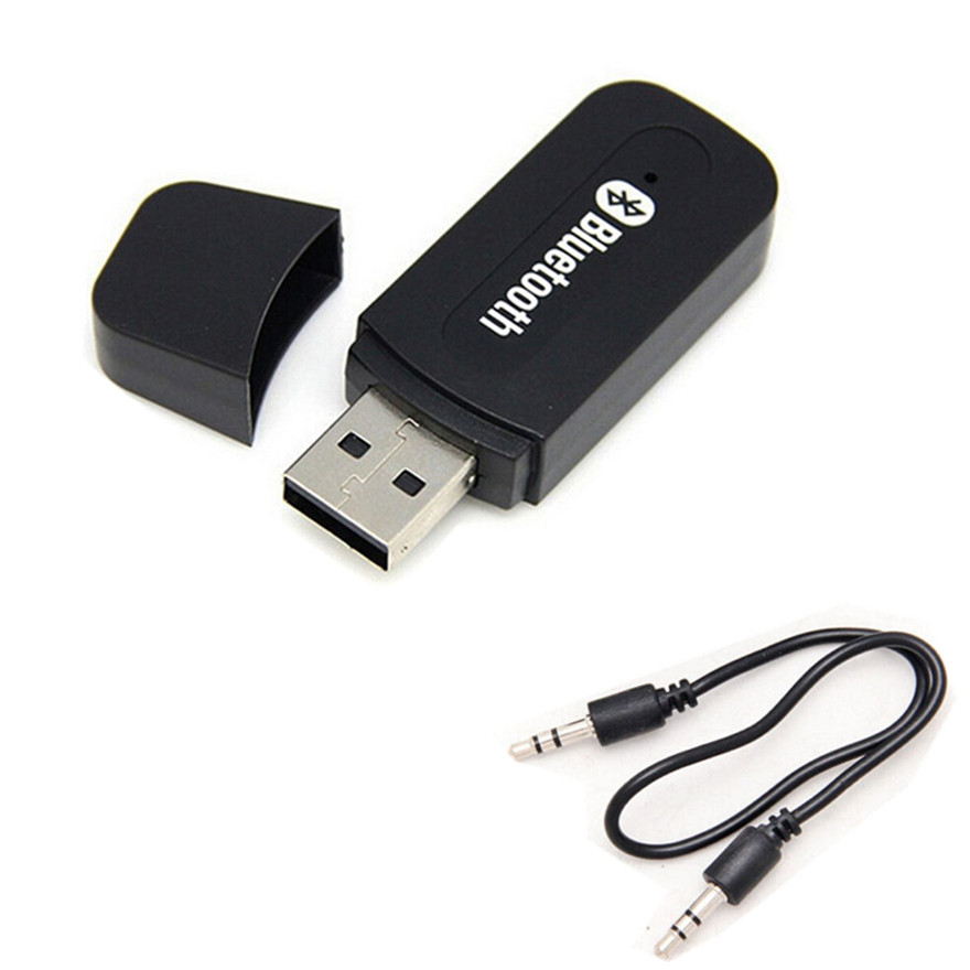 USB Bluetooth 3.5mm Stereo Audio Music Receiver Adapter For iPhone 4 5