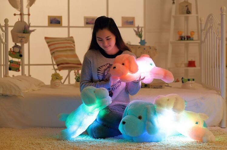 glowing plush dog